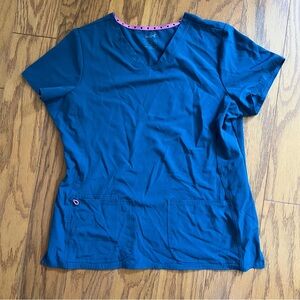 HeartSoul Relaxed Short Sleeve scrub shirt top xl